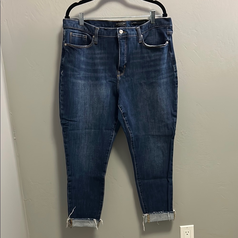 Banana Republic Premium Denim mid-rise, skinny Women's Blue Jeans size 33